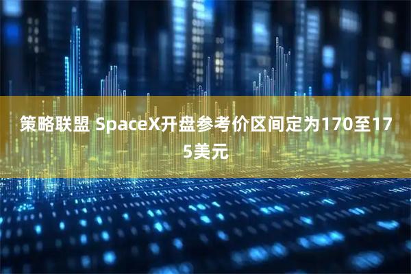策略联盟 SpaceX开盘参考价区间定为170至175美元