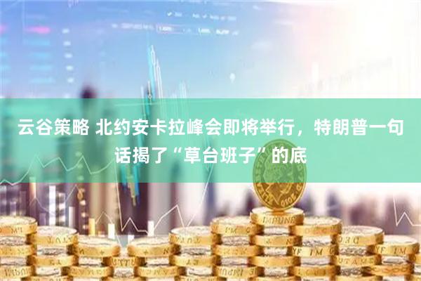 云谷策略 北约安卡拉峰会即将举行，特朗普一句话揭了“草台班子”的底